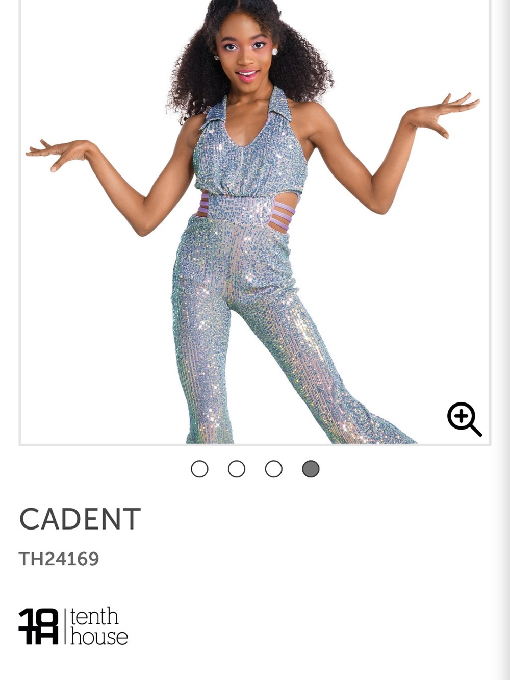 Revolution Iridescent Sequin Halter Jumpsuit in Shimmering Silver
